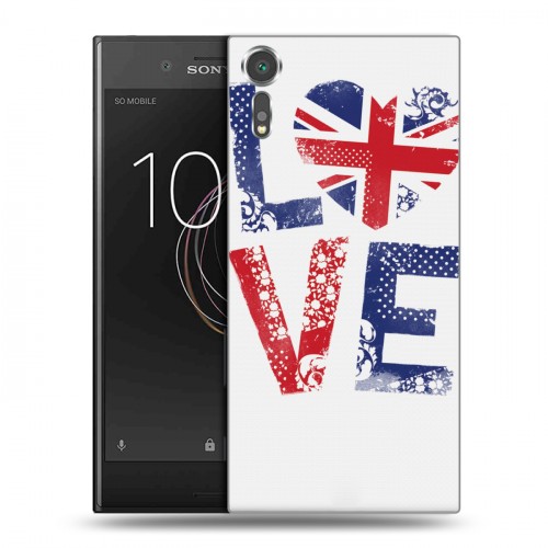 Дизайнерский пластиковый чехол для Sony Xperia XZs British love