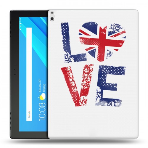 Дизайнерский силиконовый чехол для Lenovo Tab 4 10 Plus British love
