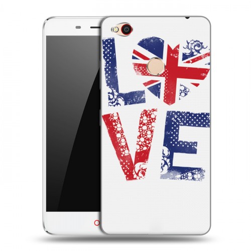 Дизайнерский пластиковый чехол для ZTE Nubia N1 British love