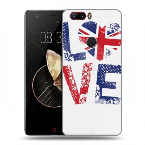 Дизайнерский пластиковый чехол для ZTE Nubia Z17 British love