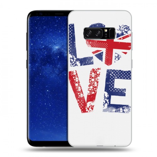 Дизайнерский силиконовый чехол для Samsung Galaxy Note 8 British love