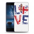 Дизайнерский пластиковый чехол для Nokia 8 British love