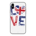 Дизайнерский силиконовый чехол для Iphone x10 British love