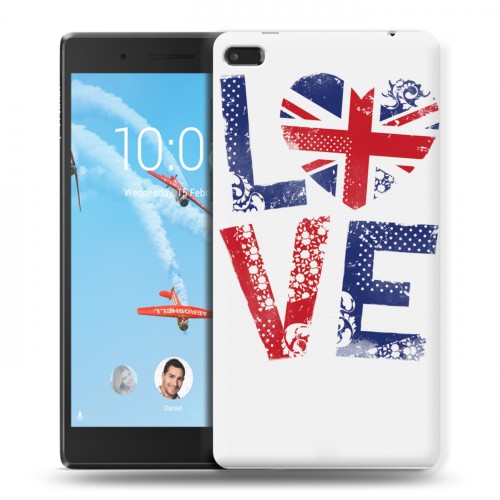 Дизайнерский силиконовый чехол для Lenovo Tab 4 7 Essential British love