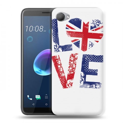 Дизайнерский пластиковый чехол для HTC Desire 12 British love