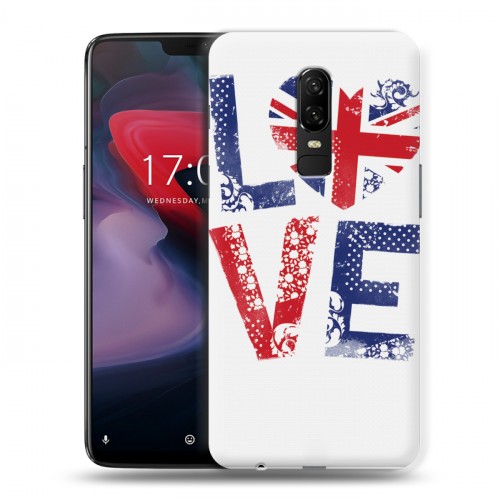 Дизайнерский пластиковый чехол для OnePlus 6 British love