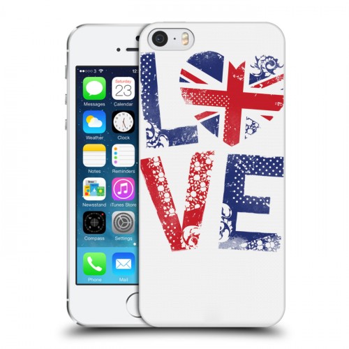 Дизайнерский пластиковый чехол для Iphone 5s British love