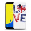 Дизайнерский пластиковый чехол для Samsung Galaxy J6 British love