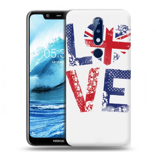 Дизайнерский силиконовый чехол для Nokia 5.1 Plus British love