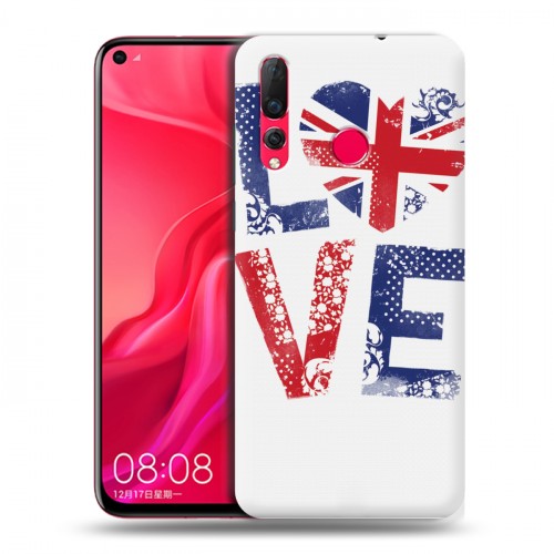 Дизайнерский пластиковый чехол для Huawei Nova 4 British love