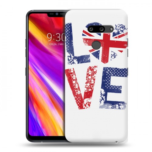 Дизайнерский пластиковый чехол для LG G8 ThinQ British love