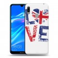 Дизайнерский пластиковый чехол для Huawei Y6 (2019) British love