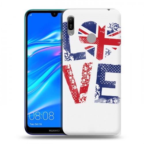 Дизайнерский пластиковый чехол для Huawei Y6 (2019) British love