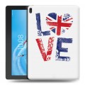 Дизайнерский силиконовый чехол для Lenovo Tab E10 British love