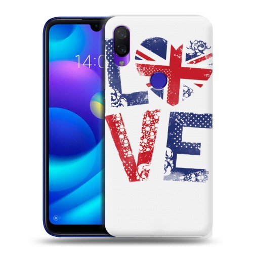 Дизайнерский пластиковый чехол для Xiaomi Mi Play British love