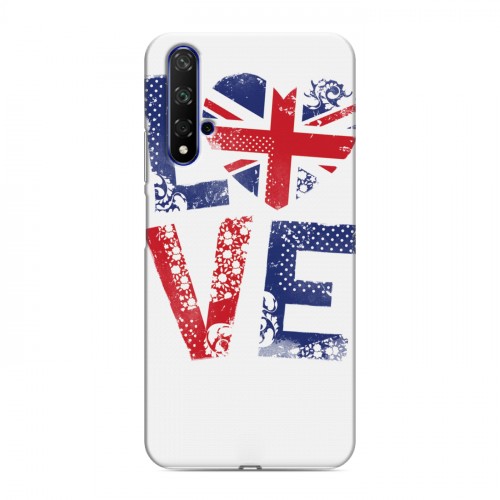 Дизайнерский силиконовый чехол для Huawei Honor 20 British love