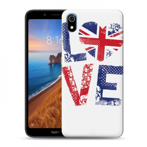 Дизайнерский силиконовый чехол для Xiaomi RedMi 7A British love