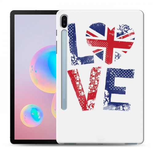 Дизайнерский силиконовый чехол для Samsung Galaxy Tab S6 British love