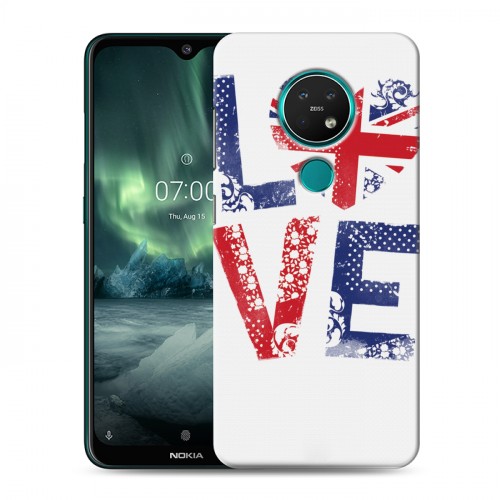 Дизайнерский силиконовый с усиленными углами чехол для Nokia 7.2 British love