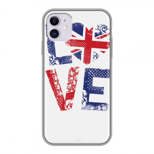 Дизайнерский силиконовый чехол для Iphone 11 British love