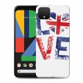 Дизайнерский пластиковый чехол для Google Pixel 4 British love