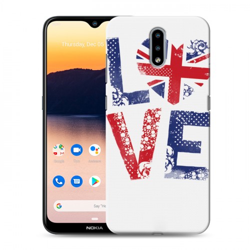 Дизайнерский пластиковый чехол для Nokia 2.3 British love