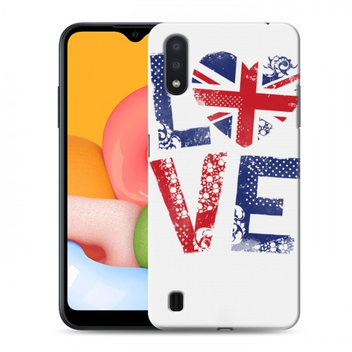 Дизайнерский силиконовый чехол для Samsung Galaxy M01 British love