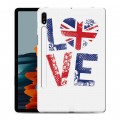 Дизайнерский силиконовый чехол для Samsung Galaxy Tab S7 British love