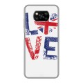 Дизайнерский силиконовый с усиленными углами чехол для Xiaomi Poco X3 British love