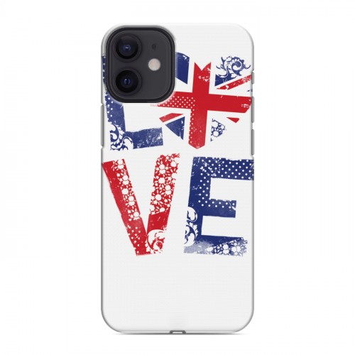 Дизайнерский пластиковый чехол для Iphone 12 Mini British love