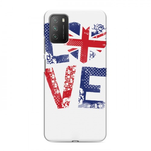 Дизайнерский пластиковый чехол для Xiaomi Poco M3 British love