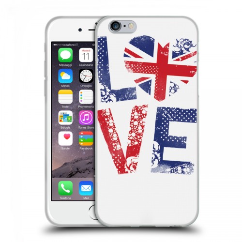 Дизайнерский пластиковый чехол для Iphone 6/6s British love