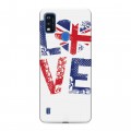 Дизайнерский силиконовый чехол для ZTE Blade A51 British love