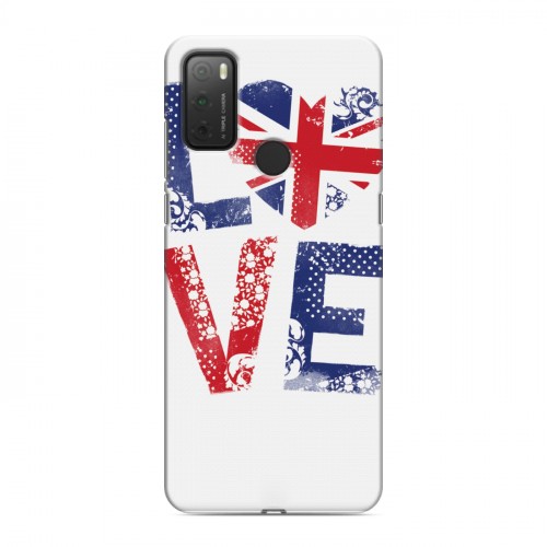 Дизайнерский силиконовый чехол для Alcatel 3L (2021) British love