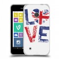 Дизайнерский пластиковый чехол для Nokia Lumia 530 British love