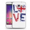 Дизайнерский пластиковый чехол для LG L60 British love