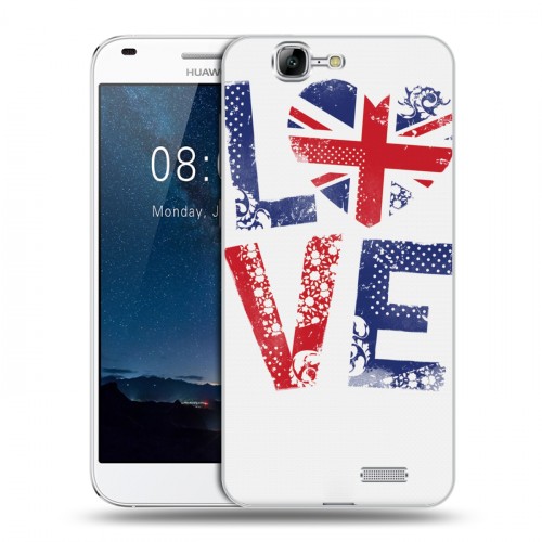 Дизайнерский силиконовый чехол для Huawei Ascend G7 British love