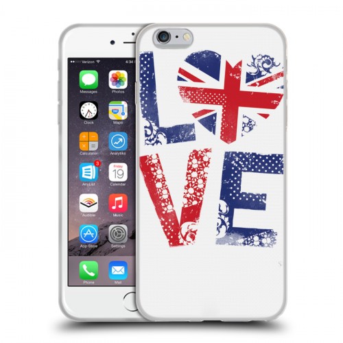 Дизайнерский силиконовый чехол для Iphone 6 Plus/6s Plus British love