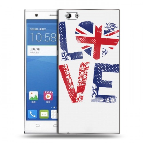 Дизайнерский пластиковый чехол для ZTE Star 1 British love