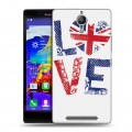 Дизайнерский пластиковый чехол для Lenovo P90 British love