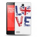 Дизайнерский пластиковый чехол для Xiaomi RedMi Note British love