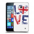 Дизайнерский пластиковый чехол для Microsoft Lumia 640 British love