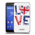 Дизайнерский пластиковый чехол для Sony Xperia E4g British love