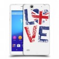 Дизайнерский пластиковый чехол для Sony Xperia C4 British love