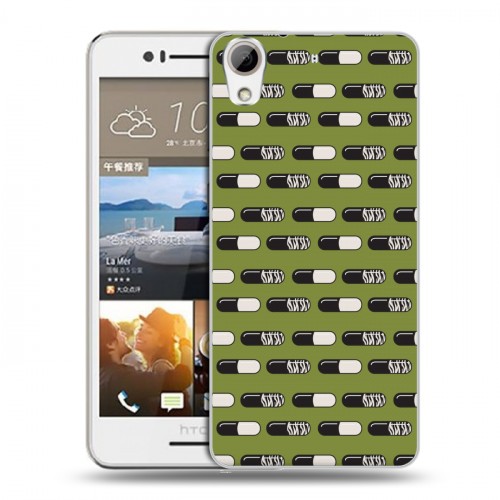 Дизайнерский пластиковый чехол для HTC Desire 728 Разноцветные таблетки