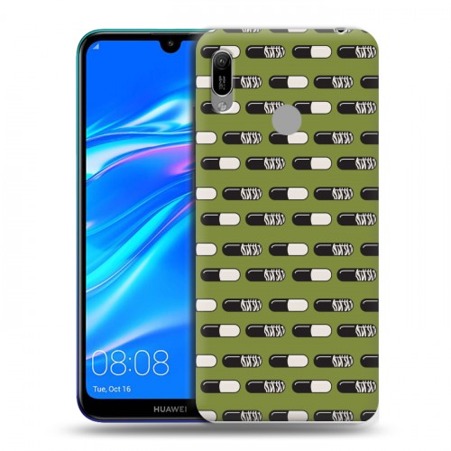 Дизайнерский пластиковый чехол для Huawei Y6 (2019) Разноцветные таблетки