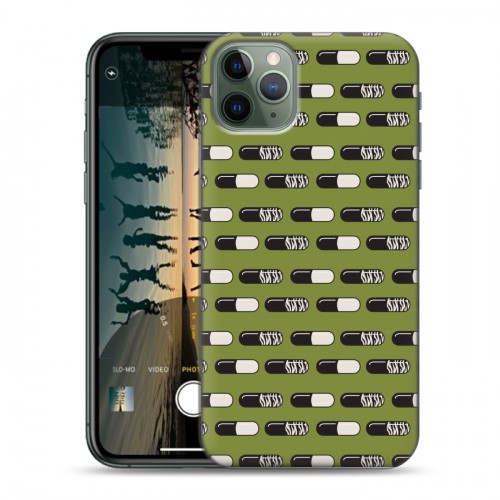 Дизайнерский пластиковый чехол для Iphone 11 Pro Max Разноцветные таблетки
