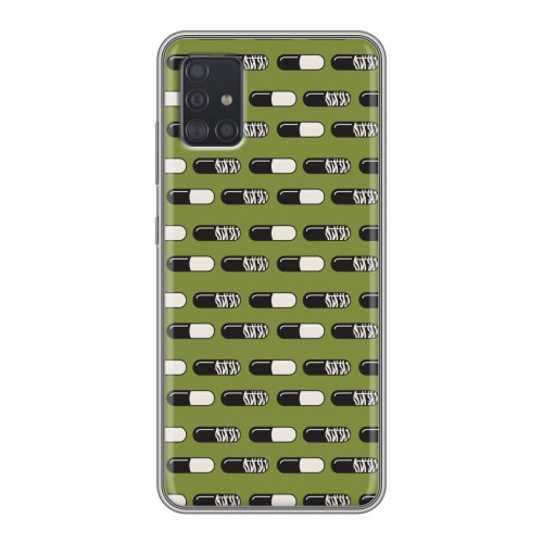 Дизайнерский силиконовый чехол для Samsung Galaxy A51 Разноцветные таблетки
