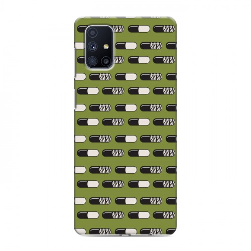 Дизайнерский силиконовый с усиленными углами чехол для Samsung Galaxy M51 Разноцветные таблетки