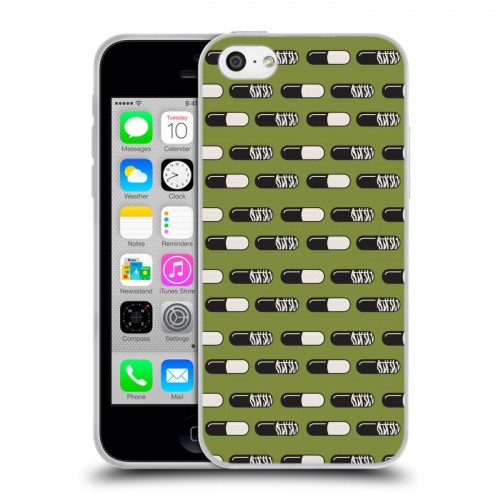 Дизайнерский пластиковый чехол для Iphone 5c Разноцветные таблетки